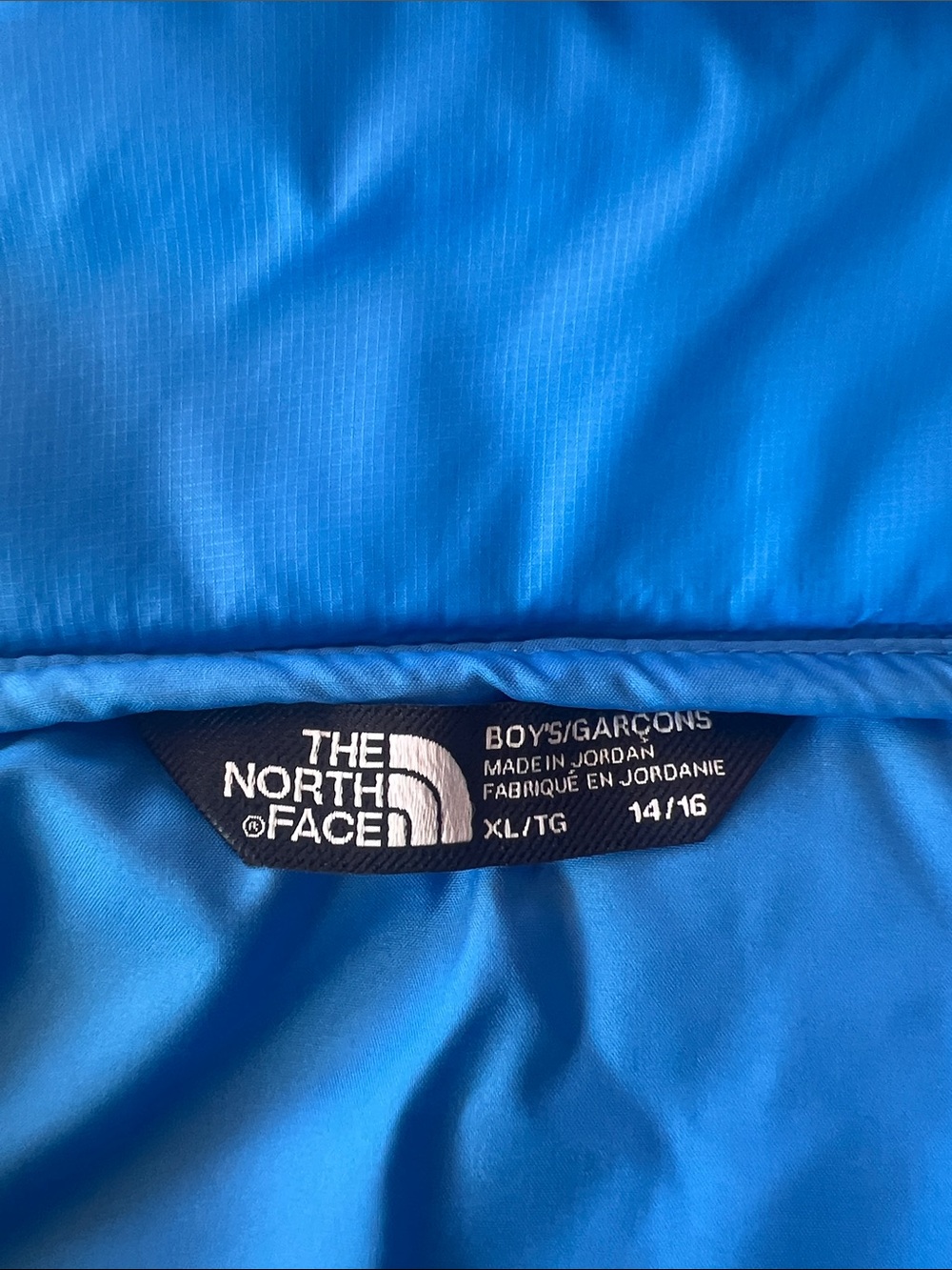 NWT The North Face Bright Blue Hooded Puffer Jacket - Picture 3 of 6